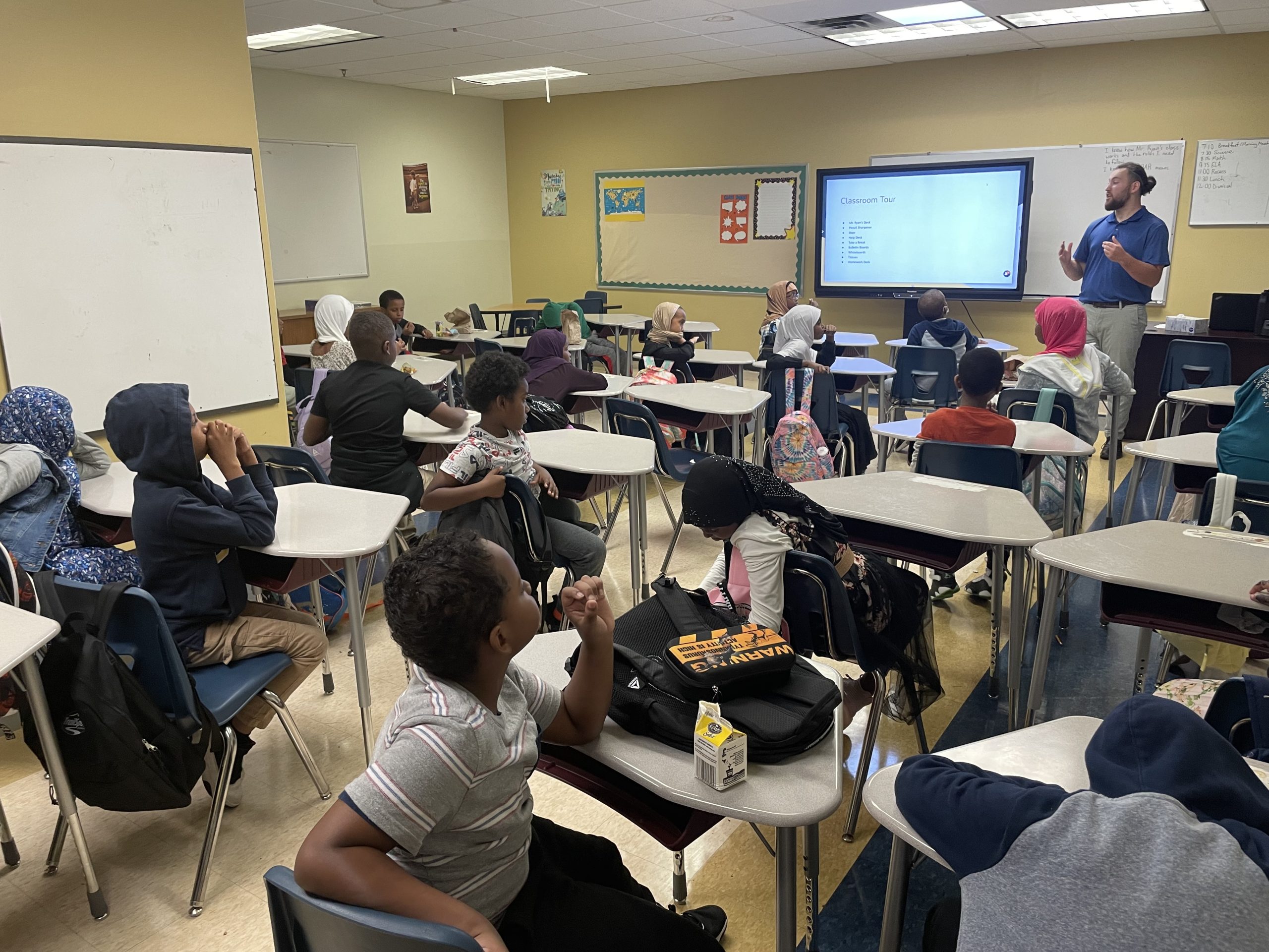 Students exploring science together